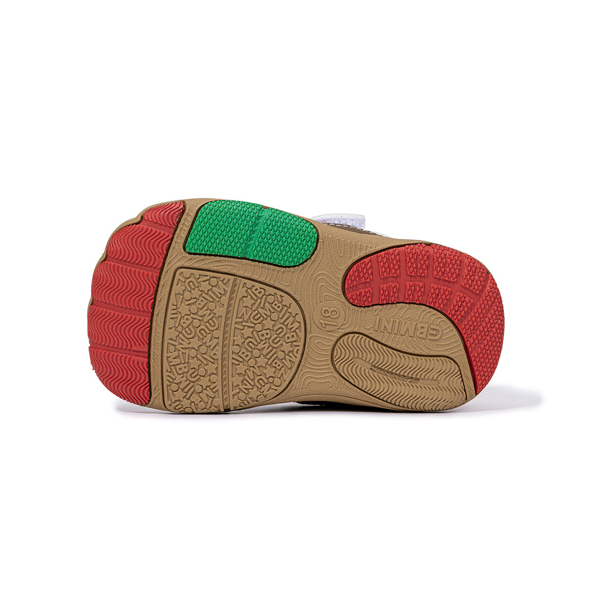 EBMINI ZING rubber outsole with grooved tread pattern